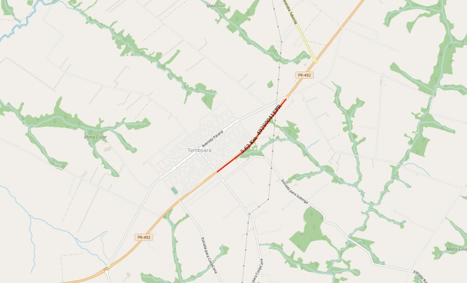 PR-492 Tamboara bloqueio