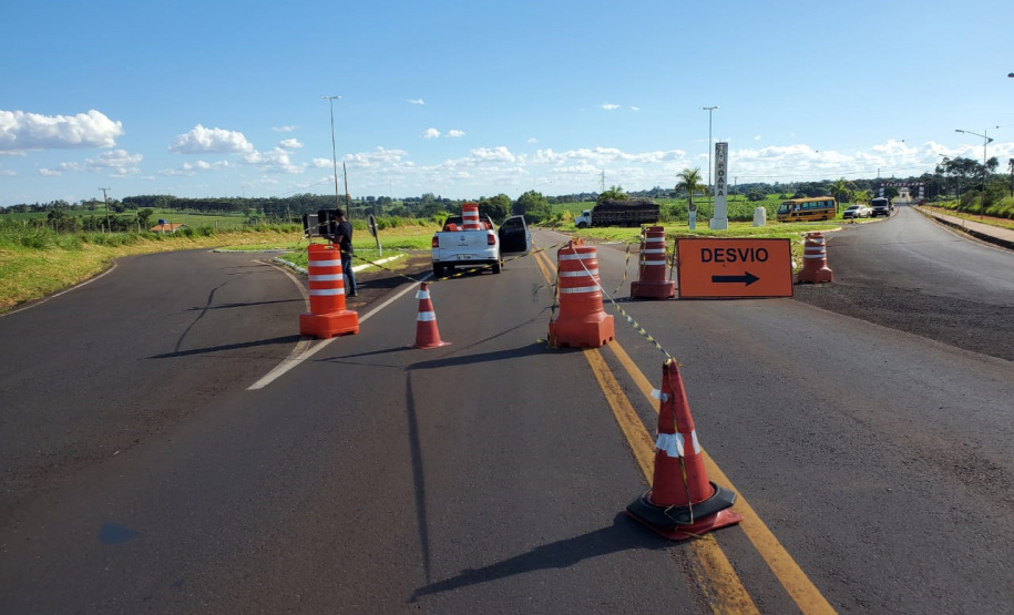 PR-492 Tamboara bloqueio