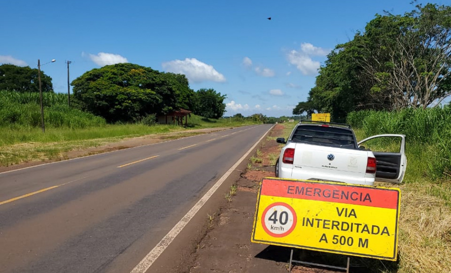 PR-492 Tamboara bloqueio