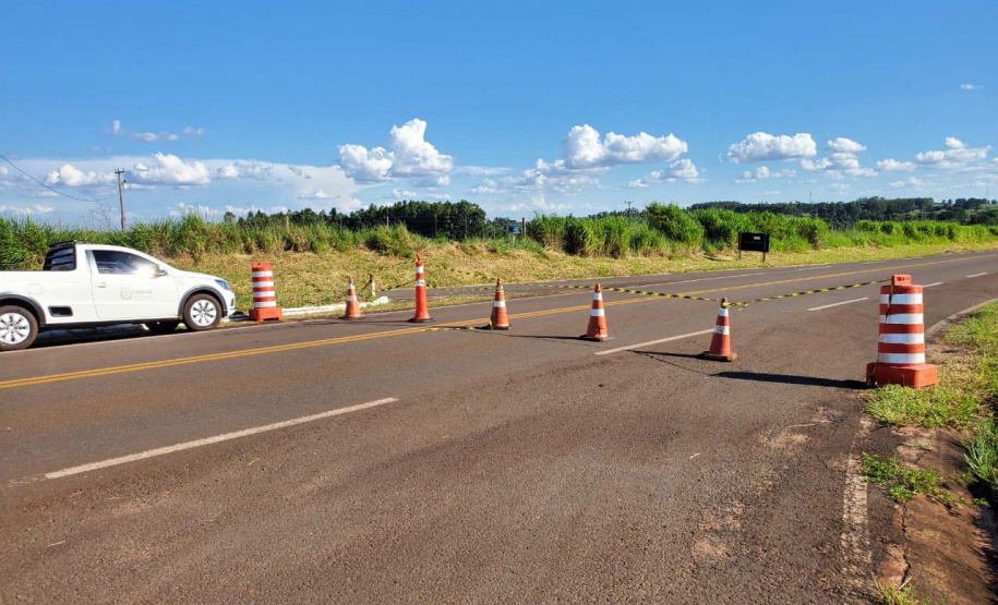 PR-492 Tamboara bloqueio