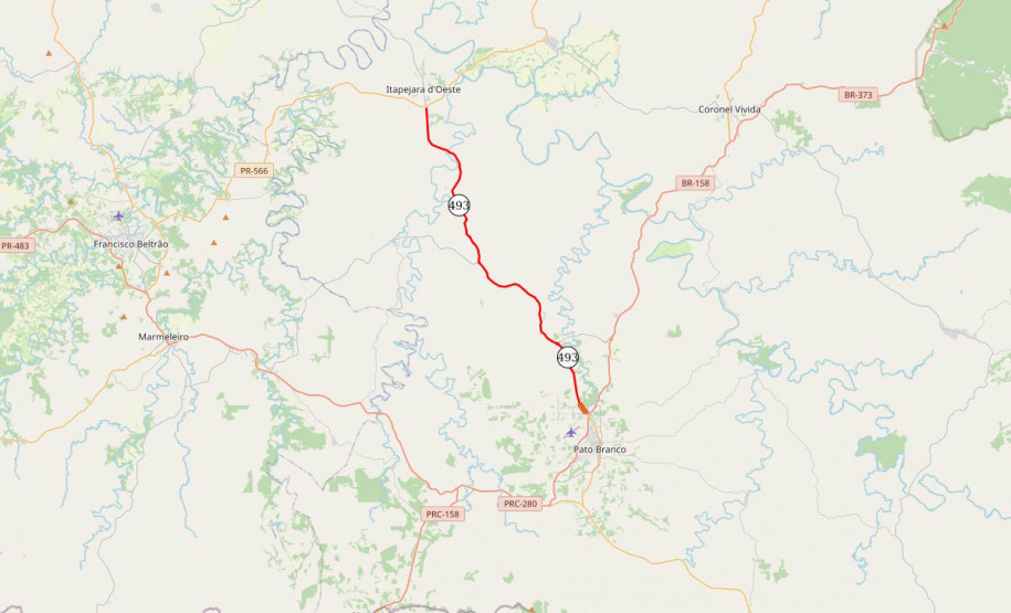 Rodovia entre Pato Branco e Itapejara d’Oeste recebe reforço de sinalização