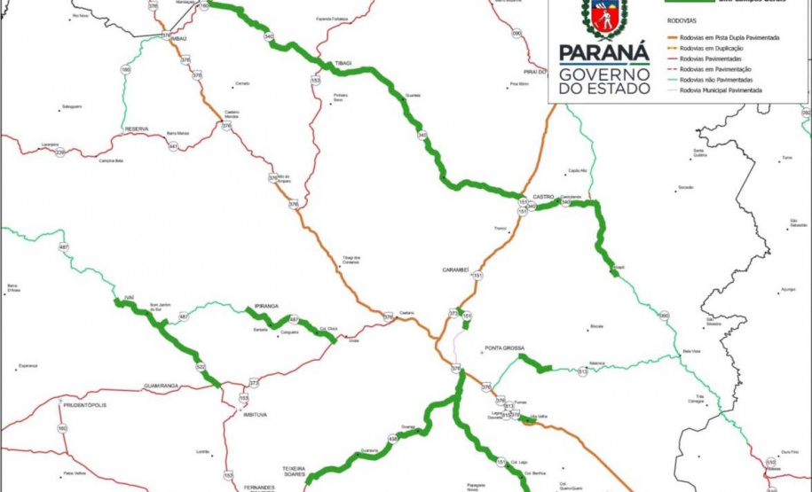 PR-151 Ponta Grossa a Palmeira