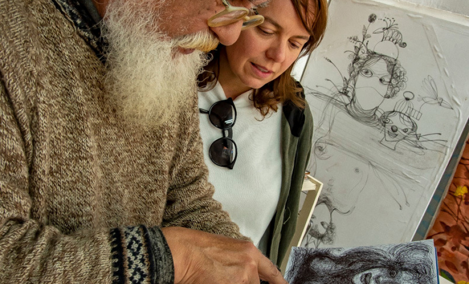 “Bota-fora do Retta” marca despedida do artista da residência na Academia Alfredo Andersen