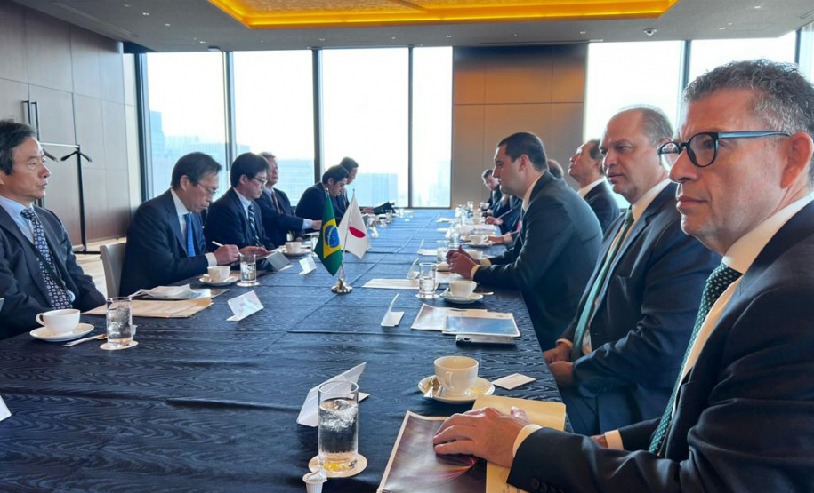 O governador Carlos Massa Ratinho Junior participou de uma série de agendas com empresários em Tóquio, no Japão, nesta quarta-feira (08).