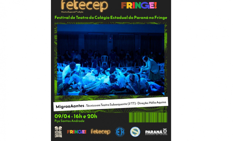 Escolinha de Arte do Colégio Estadual do Paraná traz peças gratuitas ao Festival de Teatro de Curitiba