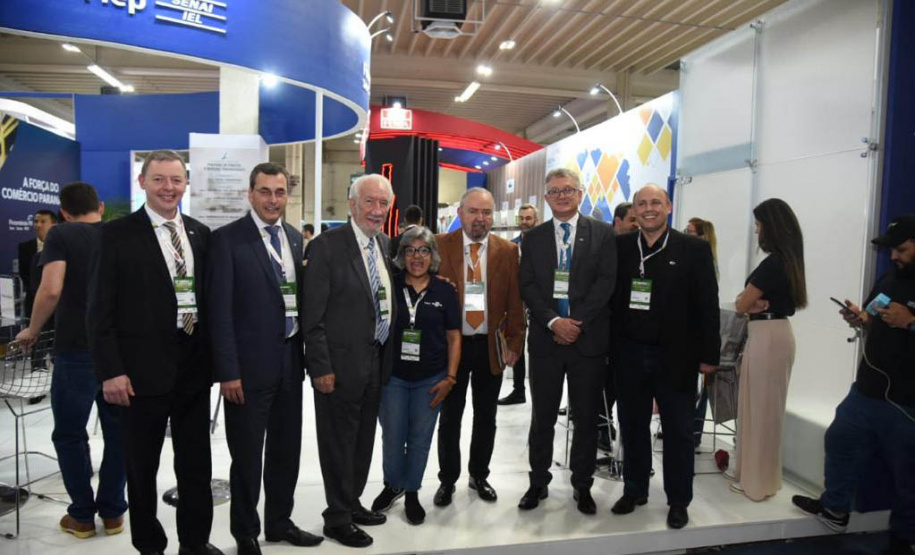 O vice-governador Darci Piana e o secretário da Agricultura, Norberto Ortigara, participaram da abertura da ExpoApras 2023.