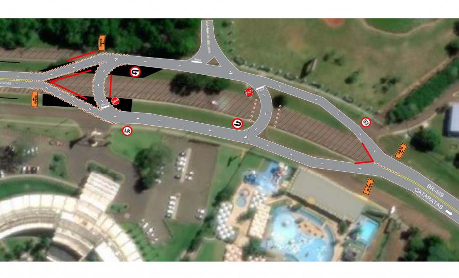 Duplicação da Rodovia das Cataratas em Foz do Iguaçu tem alterações no tráfego