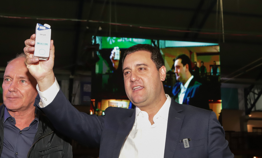 O governador Carlos Massa Ratinho Junior participou da abertura da ExpoFrísia, em Carambeí.