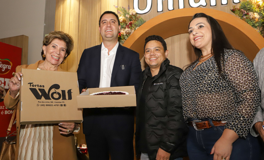 O governador Carlos Massa Ratinho Junior participou da abertura da ExpoFrísia, em Carambeí.