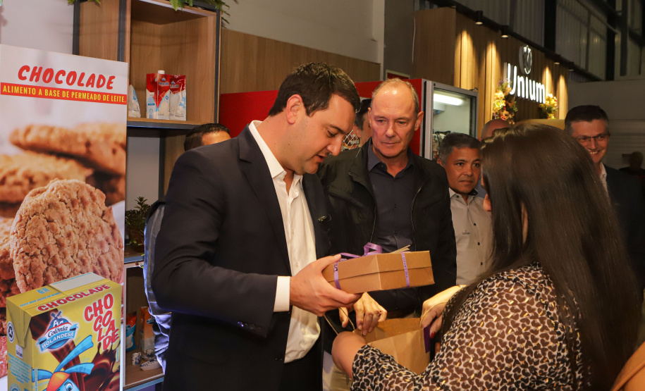 O governador Carlos Massa Ratinho Junior participou da abertura da ExpoFrísia, em Carambeí.