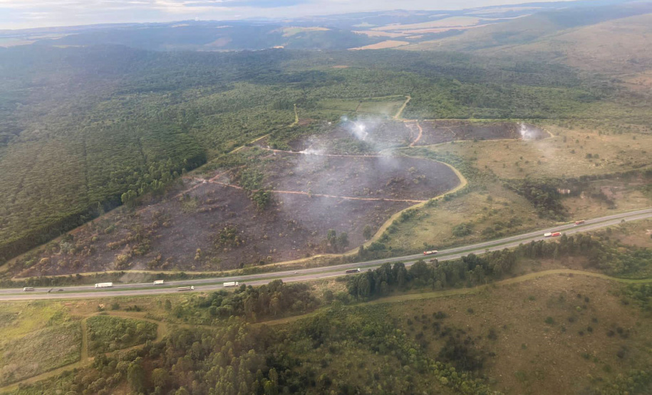 IAT finaliza queima controlada contra espécies invasoras no Parque de Vila Velha