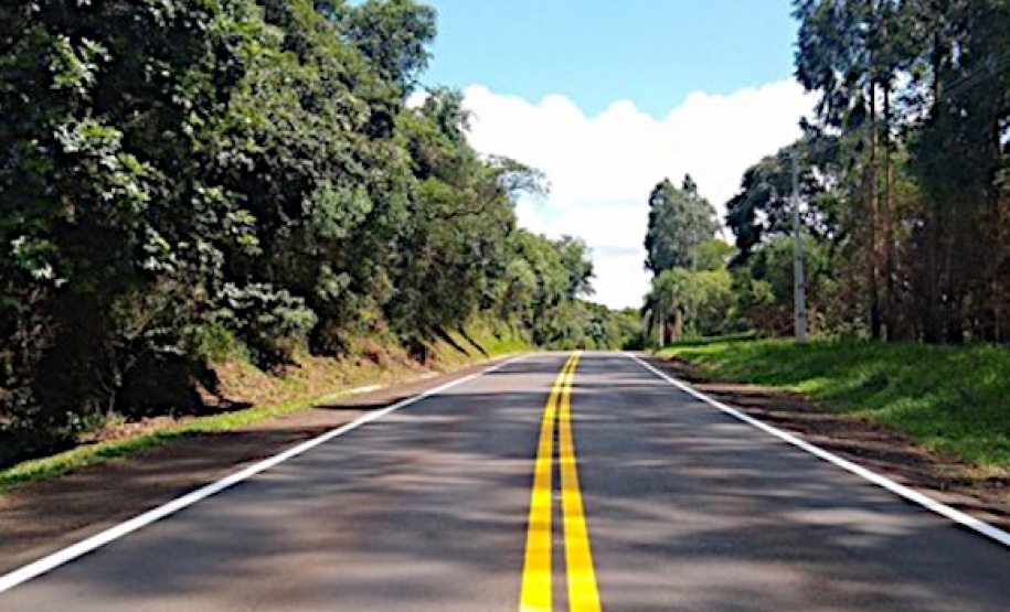 DER reforça sinalização da PRC-158 no acesso à Usina de Salto Santiago, no Sudoeste