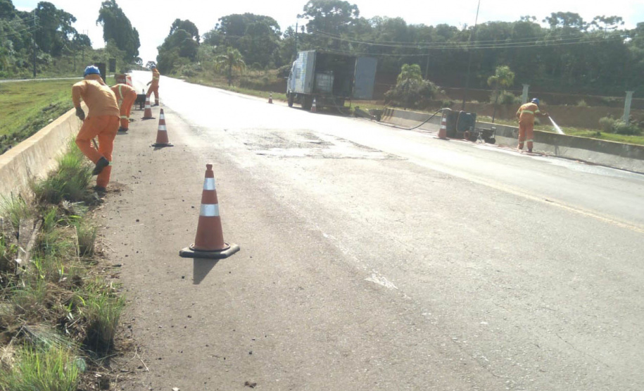 DER inicia reforma de viaduto na PRC-280, em Palmas