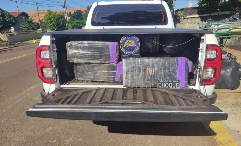 Polícia Militar apreende 1,5 tonelada de droga e munições no Oeste