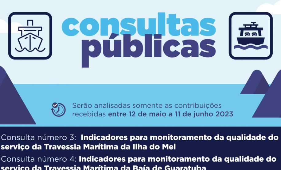 Agepar abre consultas públicas sobre qualidade dos serviços da travessia da Ilha do Mel e Guaratuba