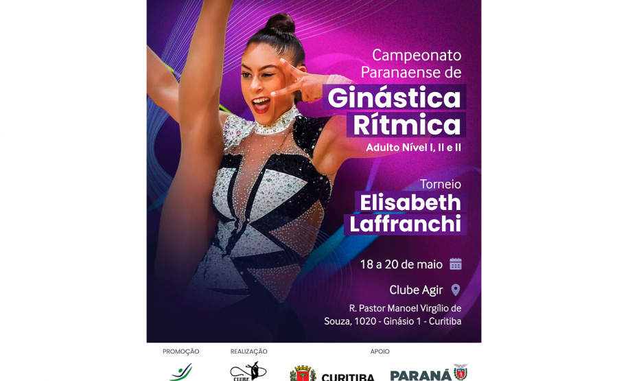 Campeonato Paranaense de Ginástica Rítmica acontece nesta semana em Curitiba