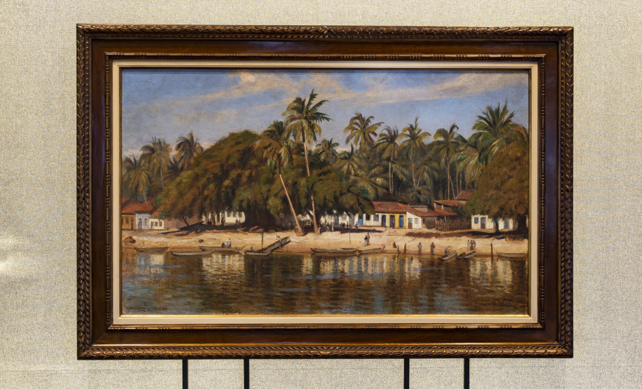 Obra rara de Alfredo Andersen, 'Porto de Cabedelo' será exibida neste sábado