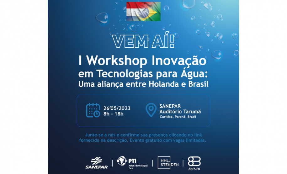 Inscrições abertas para evento internacional sobre inovações e tecnologias para água
