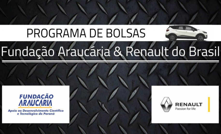 Fundação Araucária e Renault vão investir R$ 700 mil em novas bolsas de pesquisa