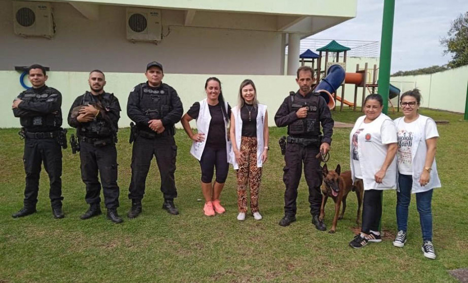 Em parceria com a Secretaria Municipal de Educação, Polícia Penal auxilia em projeto educativo sobre fauna em CMEIs de Maringá