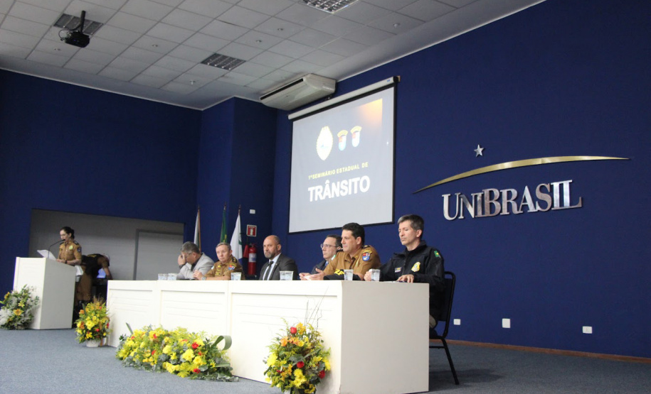 Maio Amarelo: seminário reúne forças de segurança para discutir melhorias nas ações de trânsito no Paraná*