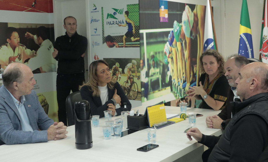 Flávia Arantes do Nascimento, que é uma das filhas de Pelé, visitou nesta sexta-feira (12) as obras de construção das pistas de skate anexas ao Ginásio do Tarumã, em Curitiba.