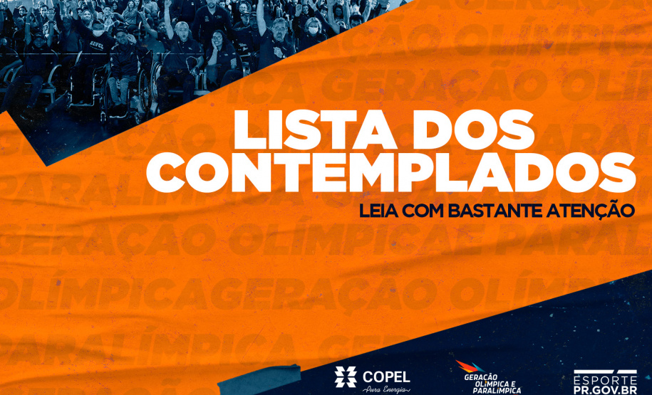 Geração Olímpica e Paralímpica divulga lista de contemplados da 12ª edição/2023