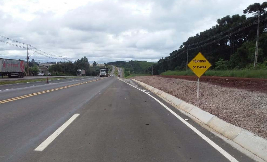 PR-160 Terceiras faixas klabin