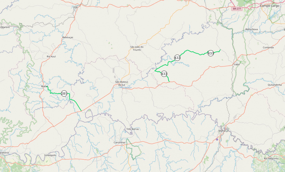 DER-PR divulga vencedor da licitação para conservação de vias rurais de Mallet, São Mateus do Sul e Lapa