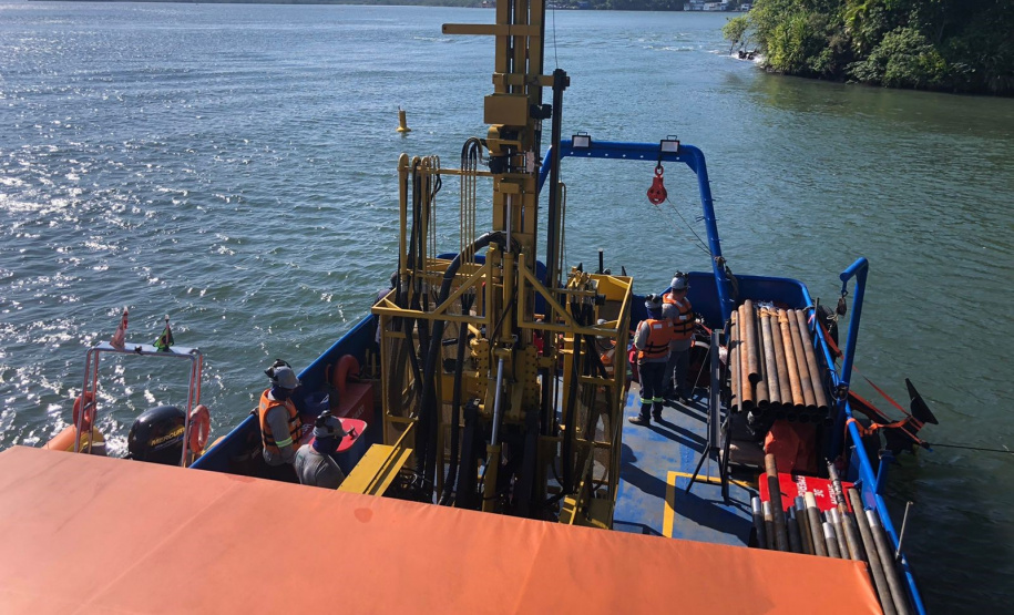 Sondagens marcam início das obras da Ponte de Guaratuba
