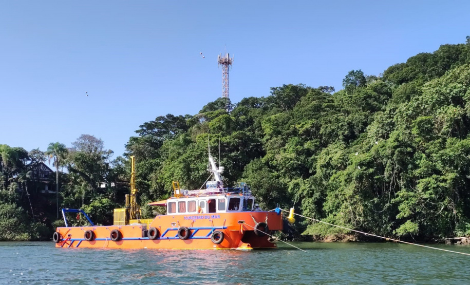 Sondagens marcam início das obras da Ponte de Guaratuba
