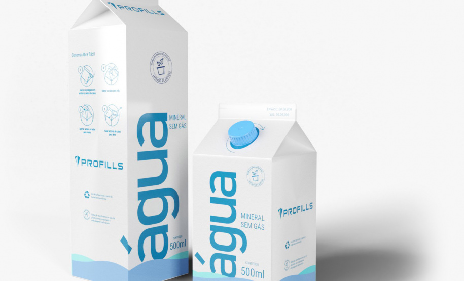 Indústria de máquinas de envasar alimentos Profills vai apresentar a empresários canadenses um sistema de envase de alimentos com embalagem acartonada que reduz em 95% o uso de plástico,