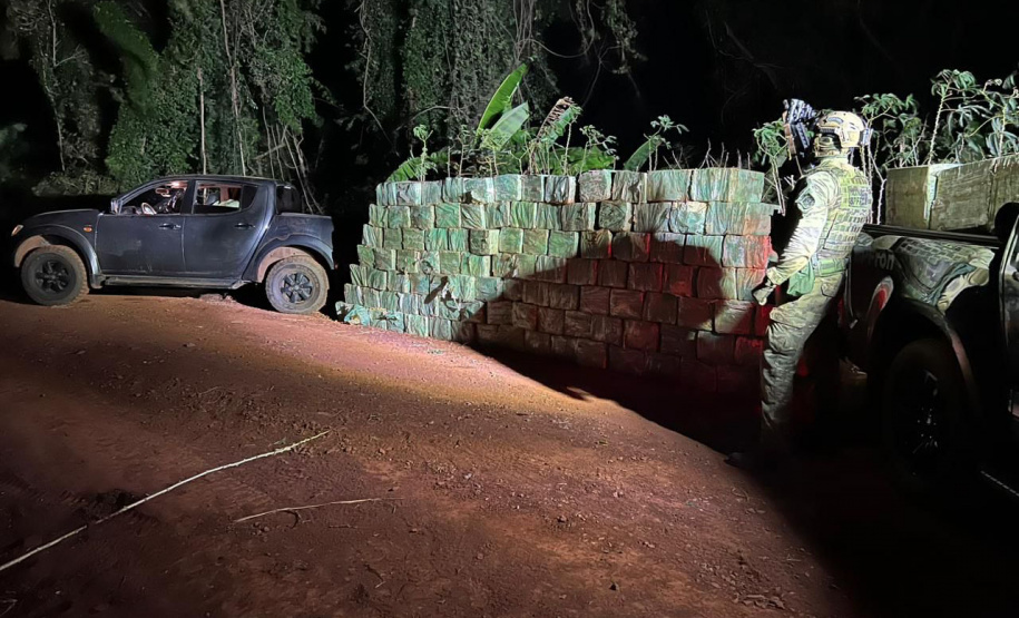 Polícia Militar e Polícia Federal apreendem mais de quatro toneladas de drogas em Marechal Cândido Rondon*