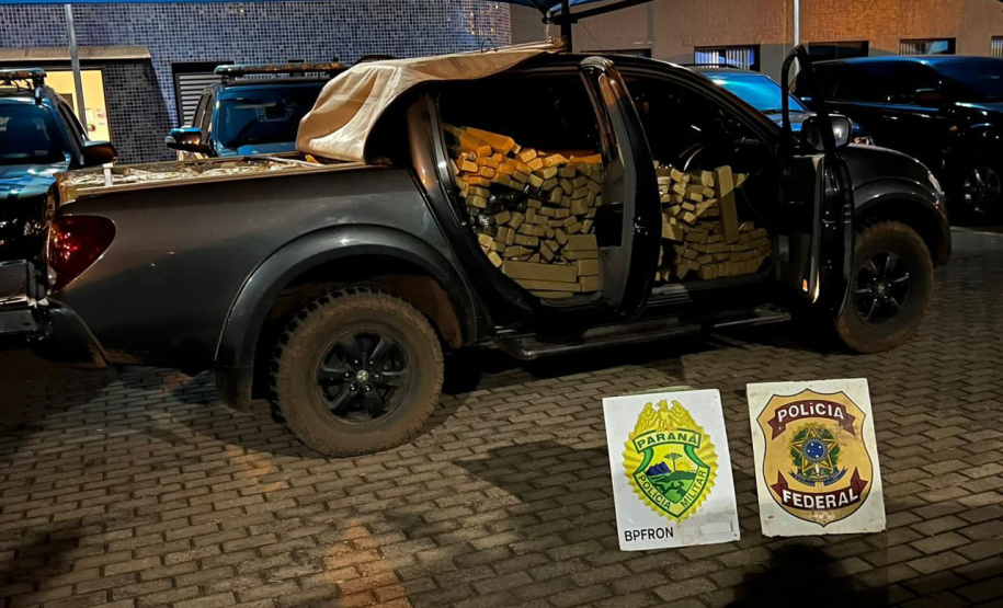 Polícia Militar e Polícia Federal apreendem mais de quatro toneladas de drogas em Marechal Cândido Rondon*