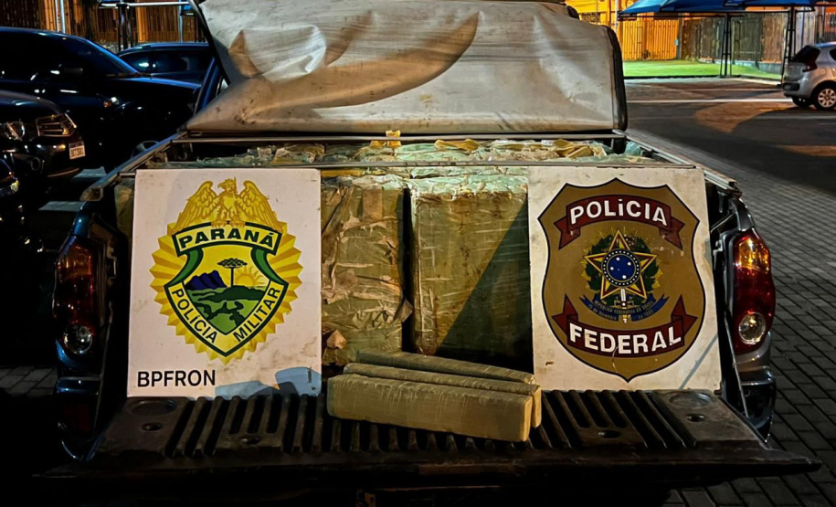 Polícia Militar e Polícia Federal apreendem mais de quatro toneladas de drogas em Marechal Cândido Rondon*