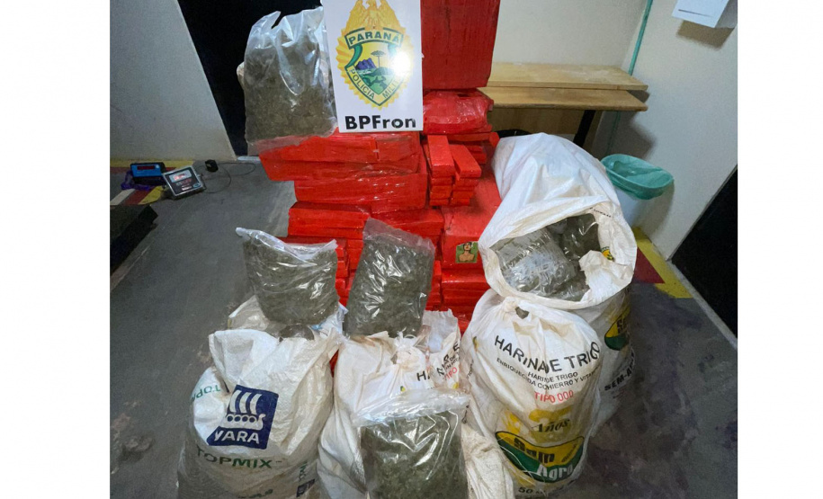 Polícia Militar apreende mais de 600 quilos de drogas em Guaíra