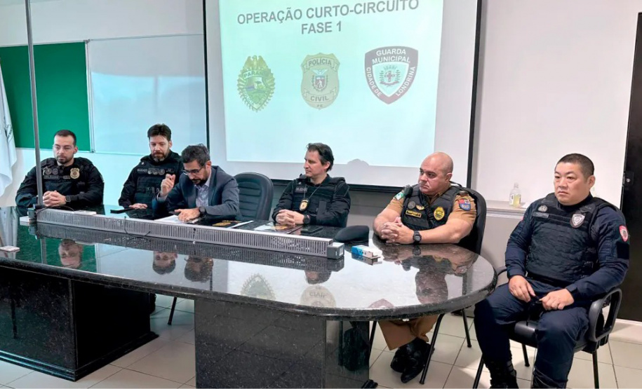 Guarda Municipal de Londrina participa da operação Curto-Circuito da Polícia Civil