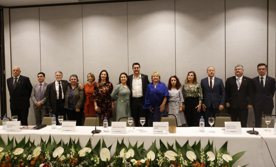 O governador Carlos Massa Ratinho Junior participou de um seminário sobre combate ao trabalho infantil nesta quarta-feira (31), em Foz do Iguaçu.