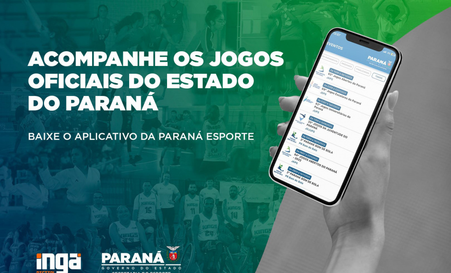 Secretaria do Esporte lança aplicativo para acompanhar os resultados dos jogos oficiais do Paraná