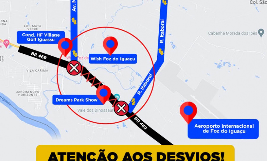 Rodovia das Cataratas terá bloqueio de tráfego na segunda para transporte de grandes vigas