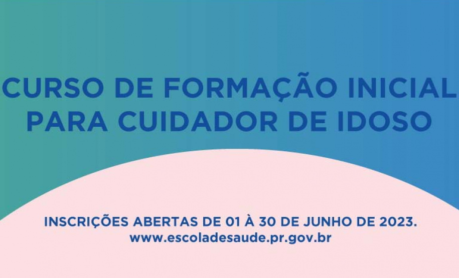 Escola da Saúde promove curso de capacitação de cuidador de idosos; inscrições são gratuitas