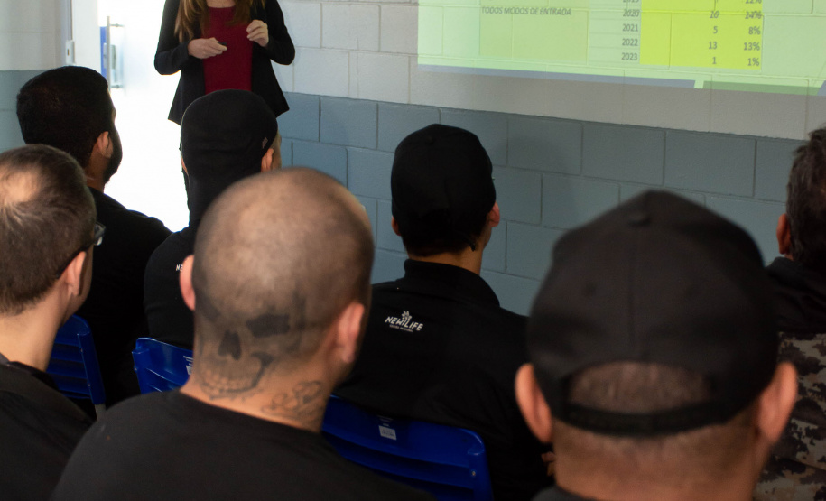 Regional de saúde de Londrina faz palestra de conscientização de tuberculose a servidores da Polícia Penal do Paraná