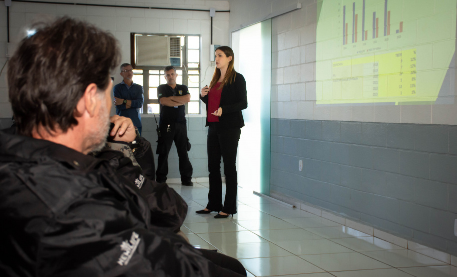 Regional de saúde de Londrina faz palestra de conscientização de tuberculose a servidores da Polícia Penal do Paraná