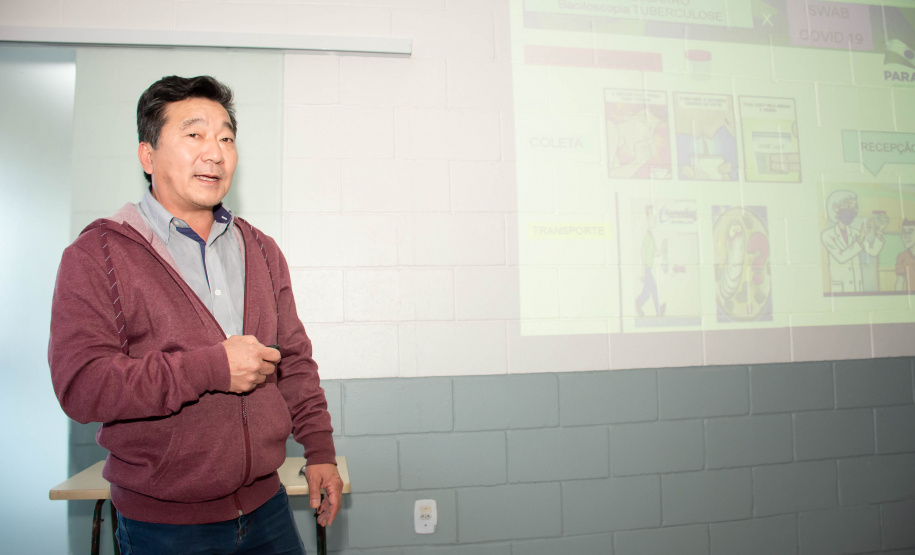 Regional de saúde de Londrina faz palestra de conscientização de tuberculose a servidores da Polícia Penal do Paraná