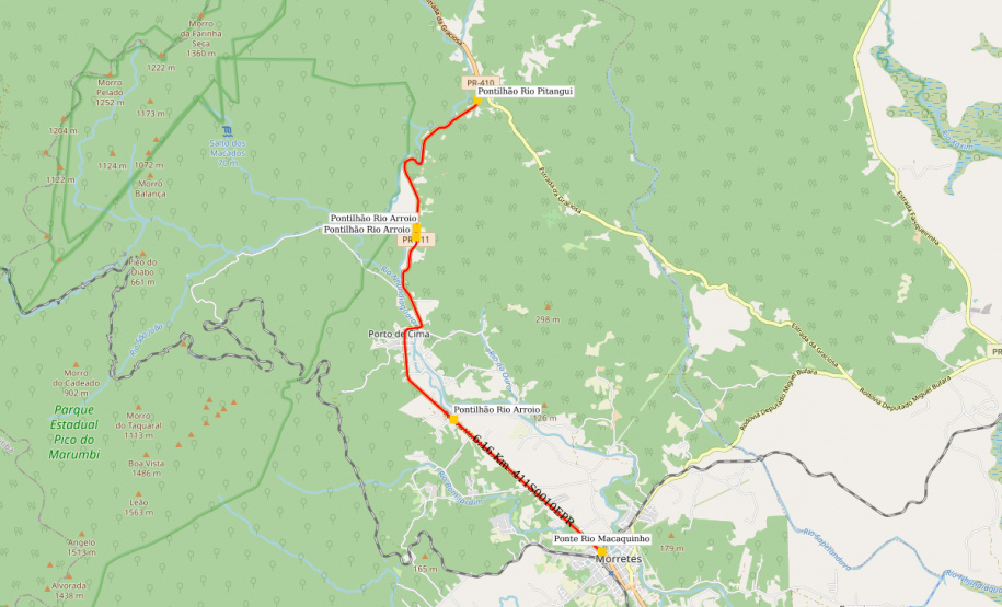 Reforma de pontes na PR-411 em Morretes