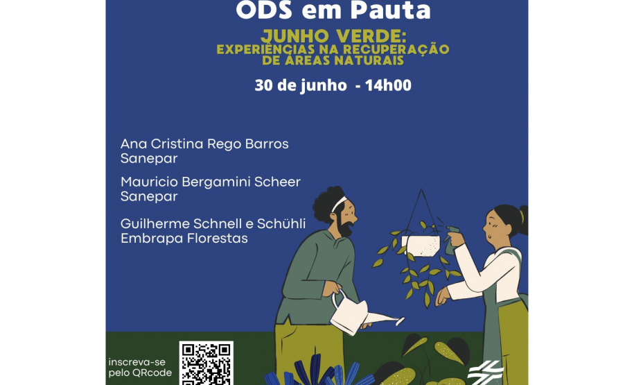 Sanepar promove debate virtual sobre recuperação de áreas naturais