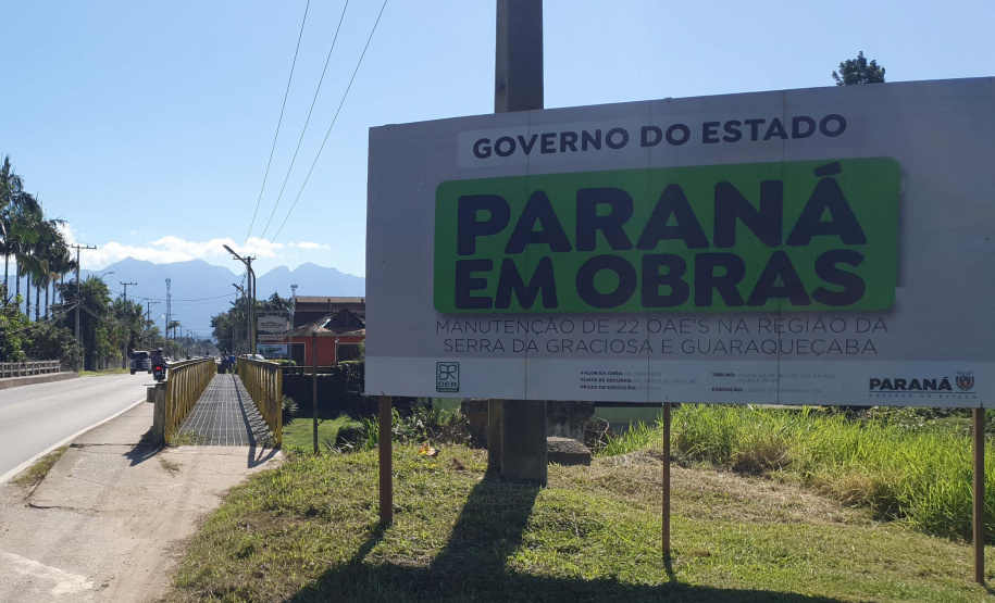 Reforma de pontes na PR-411 em Morretes