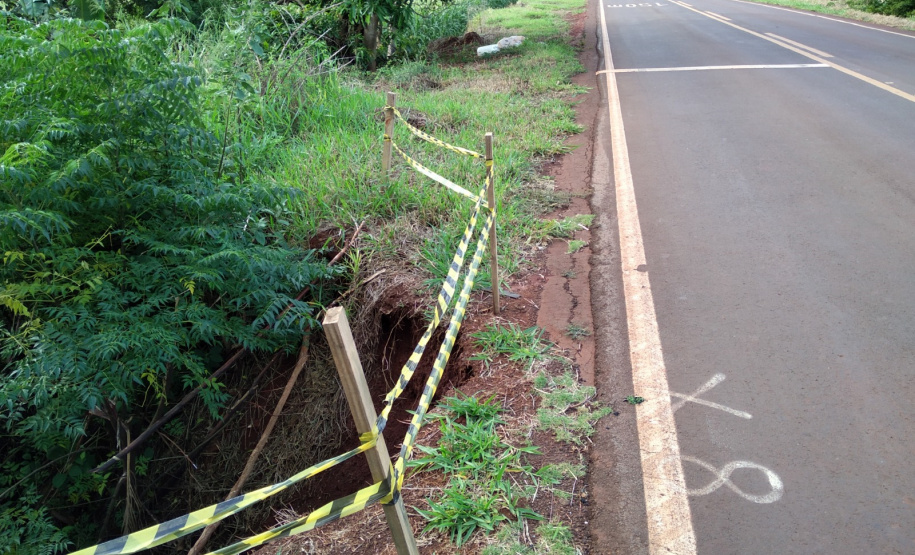 Recuperação erosão PR-551