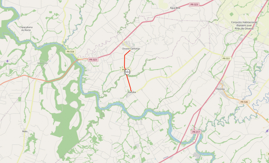Recuperação erosão PR-551