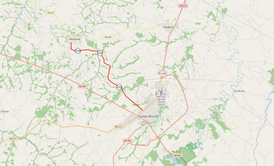 PR-558 Campo Mourão a Araruna - Proseg Paraná